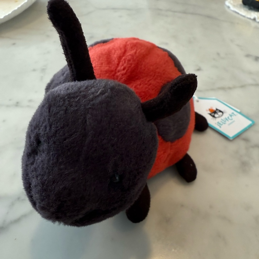 Jellycat Layla Ladybird Plush in Red and Black